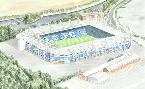 David Baldwin Art Gallery: Football Stadium - Leicester City FC - King Power Stadium