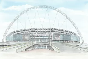 Latest Stadia Art! Gallery: Football Stadium - National England Wembley Way New