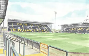 Magpies Collection: Football Stadium - Notts County FC - Inside Meadow Lane