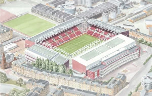 Stadia of Scotland Gallery: Football Stadium - Scotland - Heart of Midlothian FC - Tynecastle Park