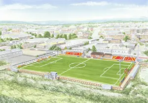 Christmas Prints: Gloucester City FC Meadow Park Stadium