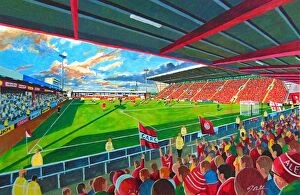 Cafc Collection: Gresty Road Stadium Fine Art - Crewe Alexandra Football Club
