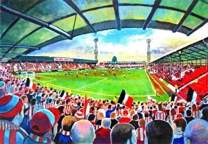 Football Club Gallery: Griffin Park Stadium Fine Art - Brentford Football Club