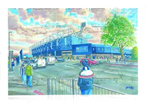 Christmas Prints: The Hawthorns Going to the Match - West Bromwich Albion FC