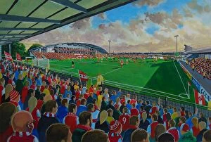 Latest Stadia Art! Collection: Highbury Stadium - Fleetwood Town FC