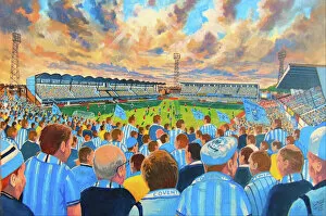 Stadia of England Collection: Highfield Road Stadium Fine Art - Coventry City Football Club