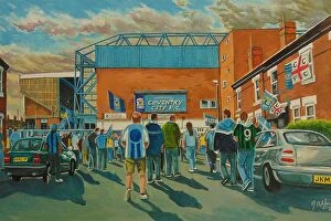 Stadia of Yesteryear Collection: Highfield Road Stadium Going to the Match - Coventry City FC