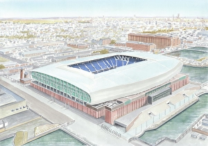 Everton Prints: Hill Dickinson Stadium Art - Everton FC