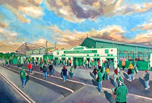Stadia of England Collection: Home Park Stadium Going to the Match - Plymouth Argyle FC