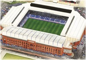 Stadium Collection: Ibrox Stadium Art - Rangers