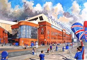 Stadium Collection: Ibrox Stadium Fine Art - Rangers Football Club