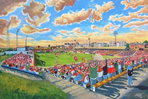 Latest Stadia Art! Collection: Kilbowie Park Stadium - Clydebank FC