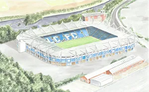 Premier League Prints: The King Power Stadium is a football stadium in Leicester