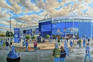 Christmas Prints: King Power Stadium Going to the Match - Leicester City FC