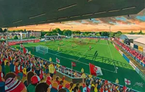 Soccer Gallery: Kingfield Stadium Fine Art - Woking Football Club