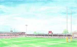David Baldwin Art Collection: Kingsholm The Shed - Gloucester Rugby Union