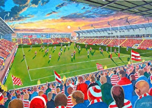 Images Dated 2023 August: Leigh Sports Stadium - Leigh Rugby League
