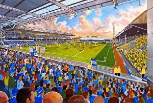 Images Dated 23rd July 2019: London Road Stadium Fine Art - Peterborough United Football Club