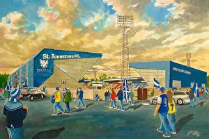 Club Prints: McDiarmid Park Stadium Going to the Match - St Johnstone FC
