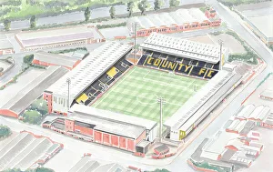 Club Prints: Meadow Lane Stadium is a football stadium in Nottingham