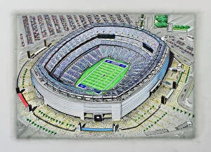 DJ Rogers Stadia Art Gallery: MetLife Stadium Art - New York Giants