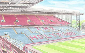 Premier League Prints: The New Holte End Villa Park is a football stadium in Aston