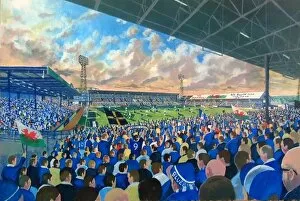 Trending: Ninian Park Stadium Fine Art - Cardiff City Football Club