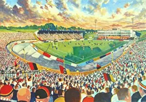 Rugby Stadia Collection: Odsal Stadium Fine Art - Bradford Bulls Rugby League