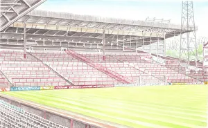 Premier League Prints: The Old Holte End Villa Park is a football stadium in Aston