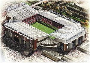 Soccer Collection: Old Trafford Art - Manchester United