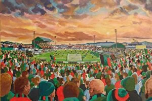 Football Club Collection: The Oval Stadium Fine Art - Glentoran Football Club