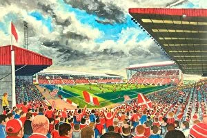 Premier League Gallery: Pittodrie Stadium Fine Art - Aberdeen Football Club