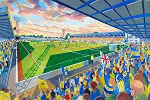 Stadia Collection: Plainmoor Stadium Fine Art - Torquay United Football Club