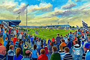 Stadia of England Collection: Post Office Road Stadium Fine Art - Featherstone Rovers Rugby League
