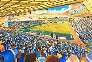 Soccer Prints: Rugby Park Stadium Fine Art - Kilmarnock Football Club