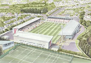 Rugby Union Prints: Rugby Ulster Rugby - Kingspan Stadium - Ulster Rugby Union
