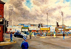England Collection: Saltergate Stadium Fine Art - Chesterfield Football Club
