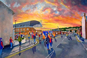 London Collection: Selhurst Park Going to the Match - Crystal Palace FC