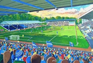 Stadia of England Gallery: The Shay Stadium Fine Art - Halifax Football Club