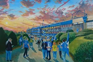 Latest Stadia Art! Collection: St Andrews Stadium Going to the Match - Birmingham City FC