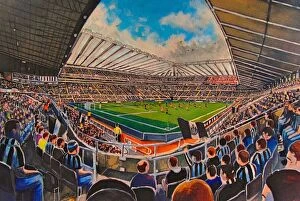 Stadia of England Collection: St James Park Stadium Fine Art - Newcastle United Football Club