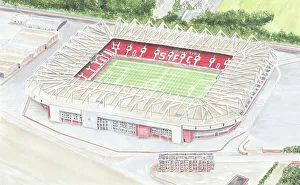 David Baldwin Art Collection: St Marys Stadium - Southampton FC