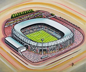 DJ Rogers Stadia Art Collection: Stadion Feijenoord Art - Feyenoord