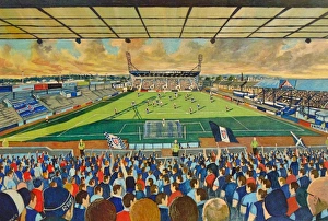 Scotland Prints: Starks Park Stadium Fine Art - Raith Rovers Football Club