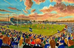 Latest Stadia Art! Collection: Station Road - Swinton Rugby League