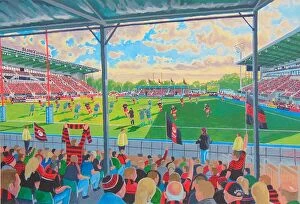 Latest Stadia Art! Collection: Stone X Stadium - Saracens Rugby Union
