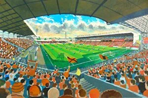 Stadia of Scotland Collection: Tannadice Park Stadium Fine Art - Dundee United Football Club