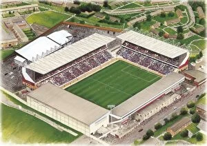 Images Dated 21st May 2013: Turf Moor Art - Burnley