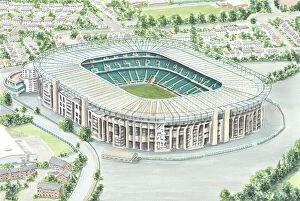 Rugby Stadia Collection: Twickenham National Stadium - England Rugby Union