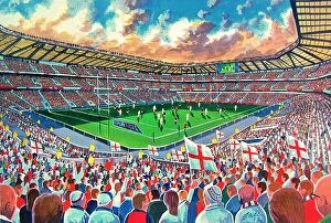 Latest Stadia Art! Collection: Twickenham Stadium - England Rugby Union